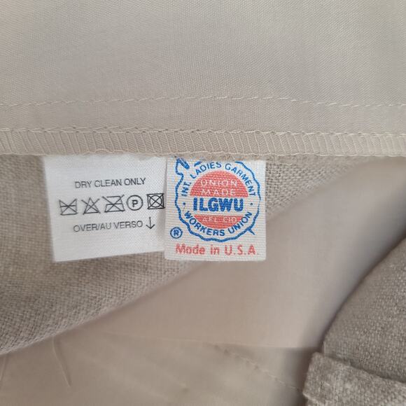 Vintage Linen Dress Pants by Liz Claiborne size 14 - Picture 4 of 6